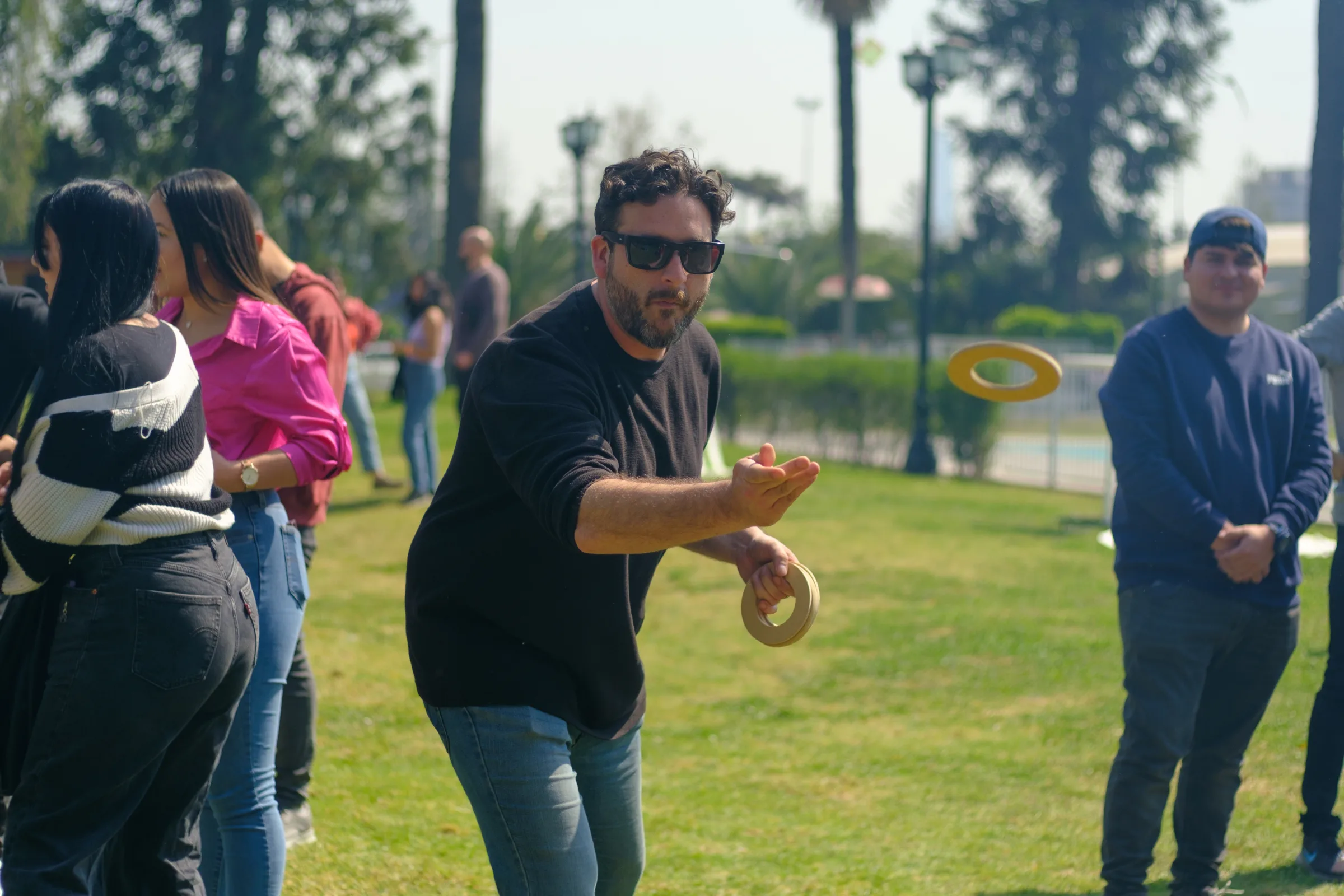 Actividad al aire libre en evento corporativo en Centro La Reina